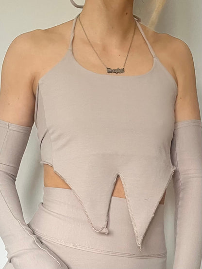 Ariana Crop Top with Sleeves